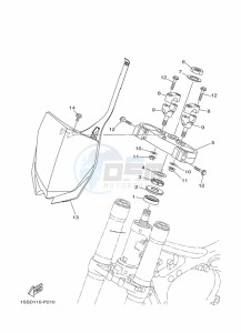 YZ250X (BF1H) drawing STEERING