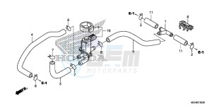 VFR1200XE CrossTourer - VFR1200X 2ED - (2ED) drawing AIR INJECTION CONTROL VALVE