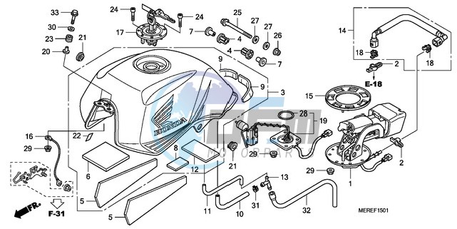 FUEL TANK (CBF600N/NA)