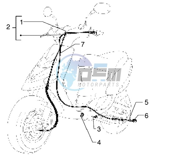 Transmissions rear brake-speedometr (kms)