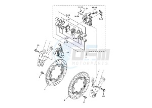 XV WARRIOR 1700 drawing FRONT BRAKE CALIPER