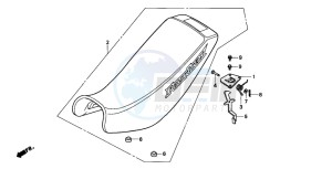 TRX90 FOURTRAX 90 drawing SEAT