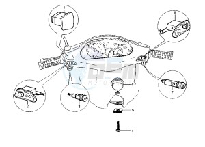 Runner POGGIALI 50 drawing Handlebar Switch