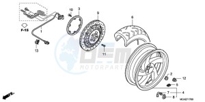 GL18009 Europe Direct - (ED / AB NAV) drawing REAR WHEEL