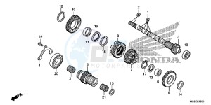 NC700DC Integra E drawing TRANSMISSION (MAINSHAFT)