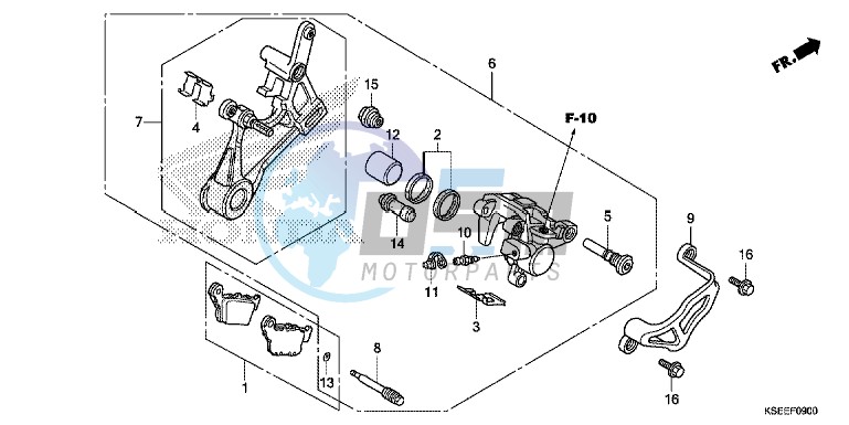 REAR BRAKE CALIPER