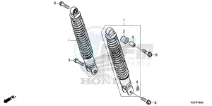 SH300AG TRX250T Europe Direct - (ED) drawing REAR CUSHION