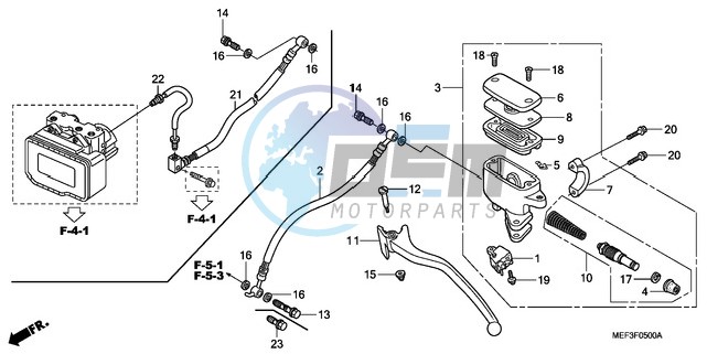 REAR BRAKE MASTER CYLINDER