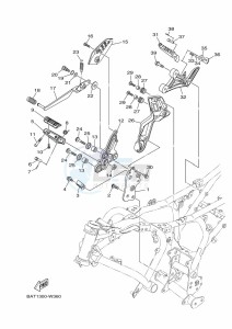 MT-07 MTN690 (BATS) drawing STAND & FOOTREST 2