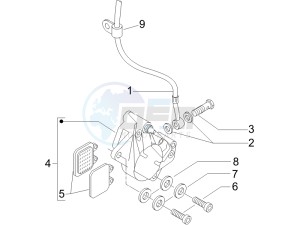 Liberty 200 4t (N15000U01) drawing Brakes hose  - Calipers