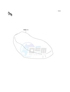 KVF 650 A [PRAIRIE 650 4X4] (A1) [PRAIRIE 650 4X4] drawing SEAT