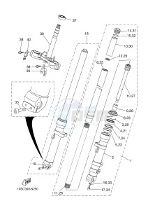 XT660R (5VKL 5VKL 5VKL 5VKL) drawing FRONT FORK