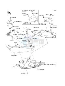 ER 650 A [ER-6N (AUSTRALIAN] (A6F-A8F) A8F drawing SEAT COVER