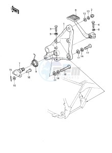 KZ 1300 B [B2] drawing BRAKE PEDAL