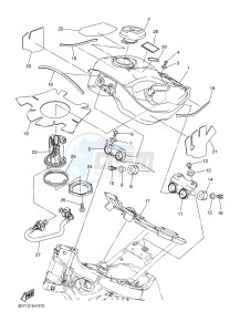 WR250X (32DP) drawing FUEL TANK