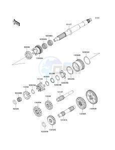 KRF 750 K [TERYX 750 FI 4X4 LE] (K9F) K9F drawing TRANSMISSION