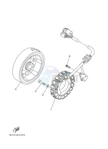 YFM350A YFM350TE GRIZZLY 350 2WD (B142 B143 B144) drawing GENERATOR