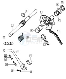 REVIVAL_25-45kmh_K1-K5 50 K1-K5 drawing Starter mechanism