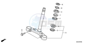 NSA700A9 France - (F / CMF MME) drawing STEERING STEM