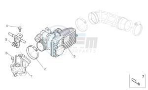 Scarabeo 300 Light e3 drawing Throttle body