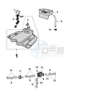 VIVA 3 L 4T A SPORTLINE drawing TANK AND FUEL PUMP PAILOLI