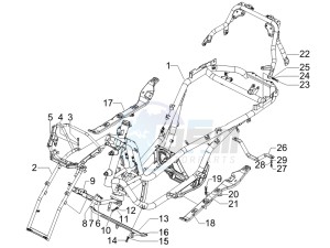 MP3 250 (USA) USA drawing Frame bodywork