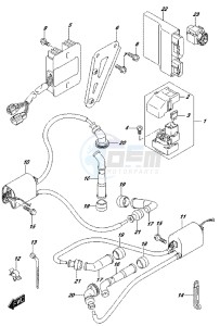 DL650 drawing ELECTRICAL (DL650XAL7 E21)