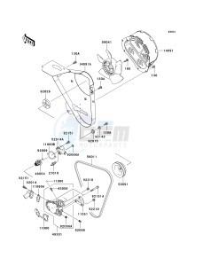 KAF 950 B [MULE 3010 DIESEL 4X4] (B7F) B6F drawing WATER PUMP