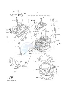 YFZ450R YFZ450RSF YFZ450R SPECIAL EDITION (1TDJ) drawing CYLINDER