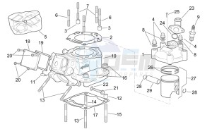 RS 250 drawing Vertical cylinder assembly