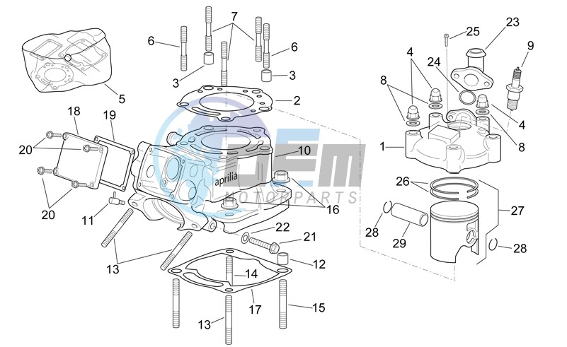 Vertical cylinder assembly