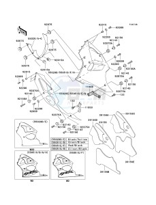 ZX 600 J [NINJA ZX-6R] (J1-J3) [NINJA ZX-6R] drawing COWLING LOWERS -- ZX600-J3- -