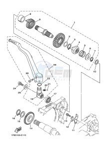 YZ250X (BF1M) drawing STARTER