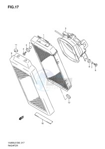 VL800 INTRUDER EU drawing RADIATOR