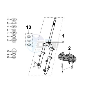 JETFORCE 50 R ICE BLADE U drawing FRONT FORK / STEERINGHEAD