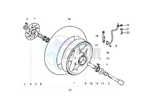 X9 EVOLUTION 500 drawing Front wheel abs