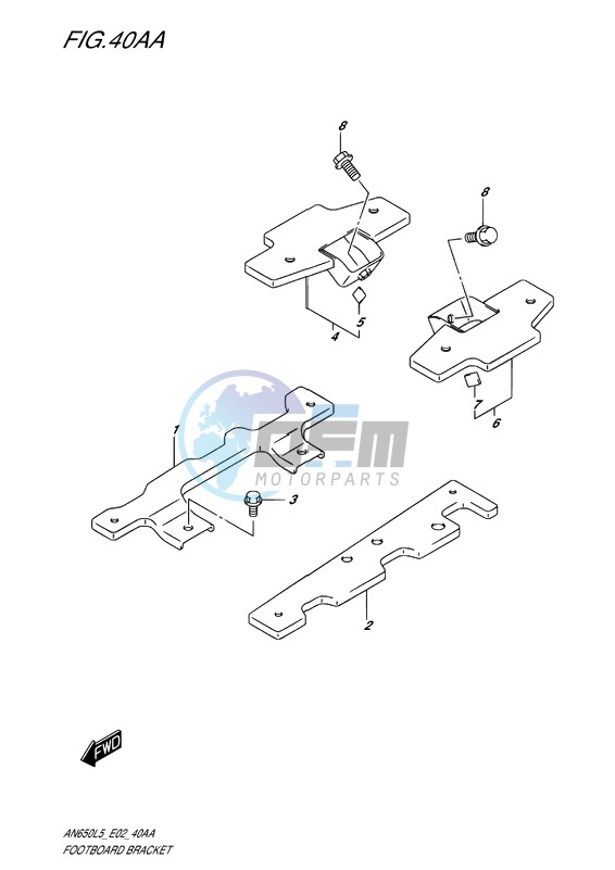 FOOTBOARD BRACKET