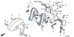 GL18009 France - (F / CMF) drawing FRONT FENDER