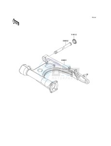 VN 1500 D[VULCAN 1500 CLASSIC] (D1-D2) [VULCAN 1500 CLASSIC] drawing SWINGARM