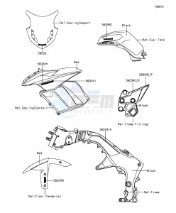 Z1000SX_ABS ZX1000MFF FR GB XX (EU ME A(FRICA) drawing Decals(Red)