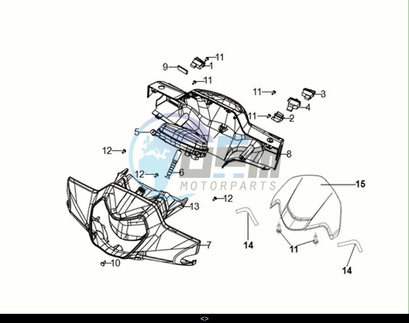 HANDLE COVER - HEAD LIGHT