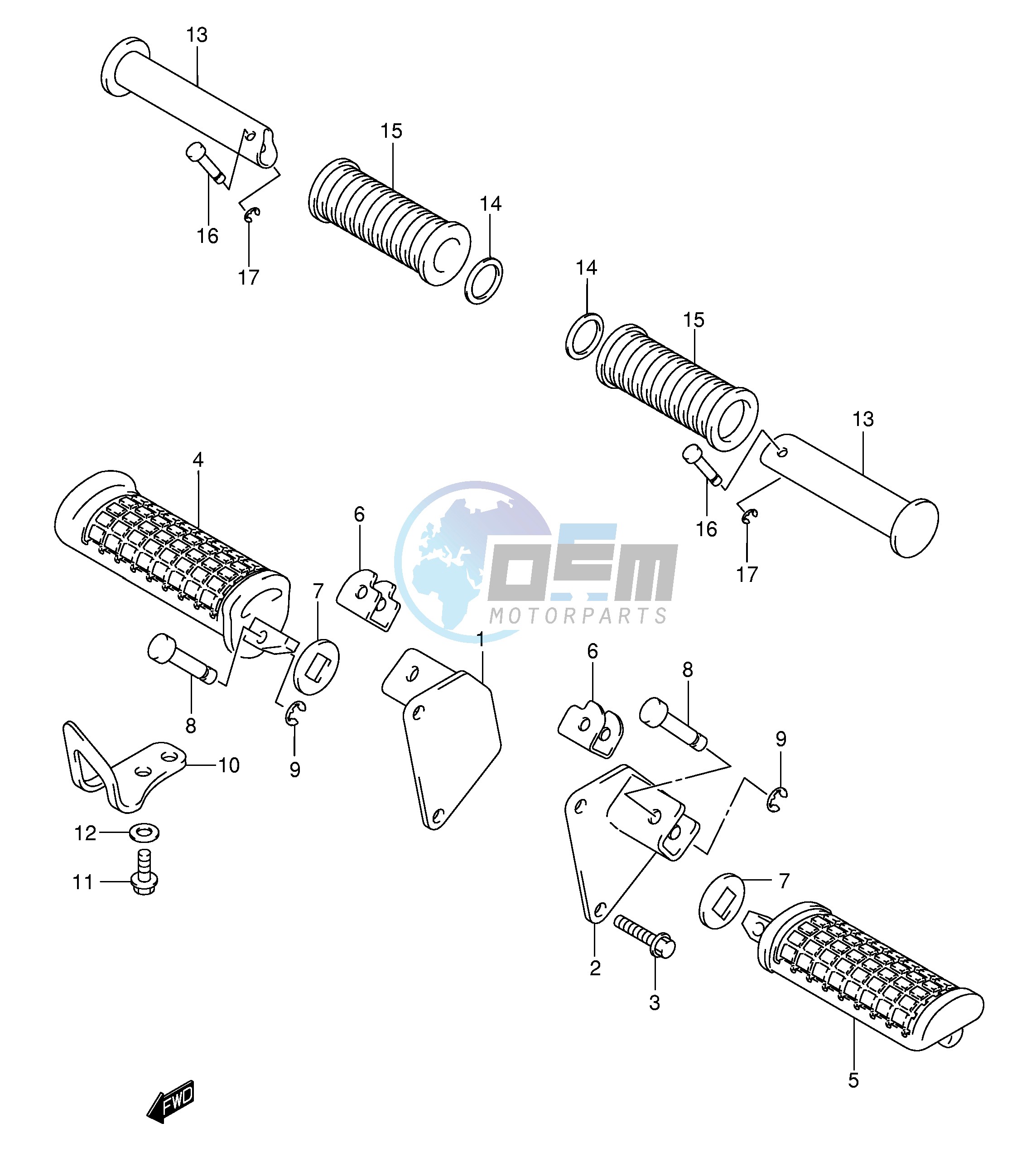 FOOTREST (MODEL K3 K4)