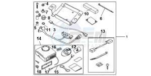 CBR1000RR9 France - (F / CMF TRI) drawing KIT ALARM SYSTEM