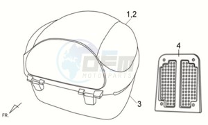 FIDDLE II 125S drawing LUGGAGE RACK