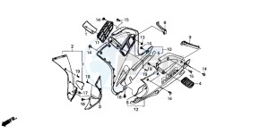 NSR125R drawing LOWER COWL