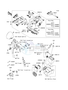 VN 1700 E [VULCAN 1700 CLASSIC] (9G-9FA) E9FA drawing CHASSIS ELECTRICAL EQUIPMENT