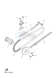 YFM90R YFM09RYXG (BD33) drawing CAMSHAFT & CHAIN