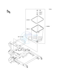 KAF 400 B [MULE 600] (B6F-B9F) B6F drawing OPTIONAL PARTS-- FRAME- -