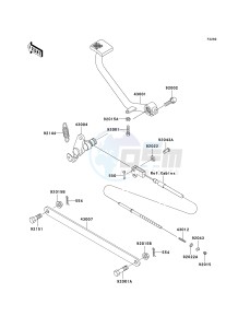 EN 500 C [VULCAN 500 LTD] (C6F-C9F) C9F drawing BRAKE PEDAL_TORQUE LINK