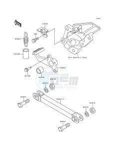 ZX 600 D [NINJA ZX-6] (D2-D4) [NINJA ZX-6] drawing BRAKE PEDAL